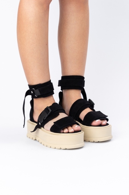 Sandale - Core - Negru Velur - 7