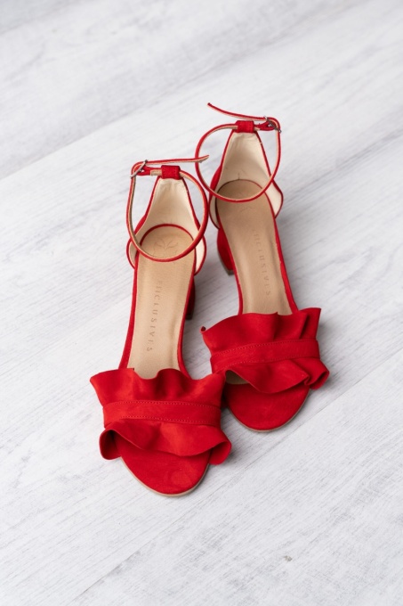 Sandale - Ruffles - Red - 5cm - 3