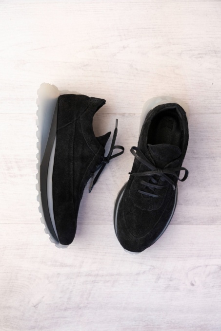 Sneakersi - Lally - Negru Velur - 4