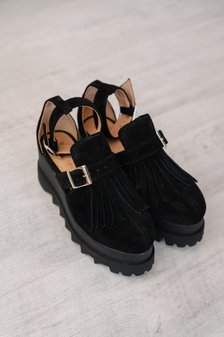 Pantofi - Amur - Black - Talpa Inalta