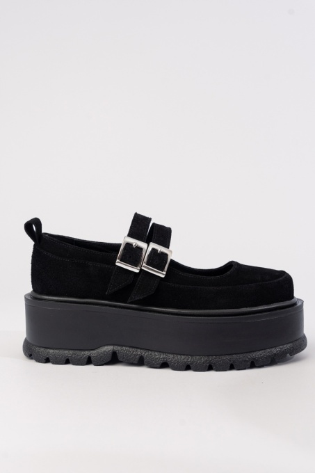 Pantofi Aveline - Negru Velur