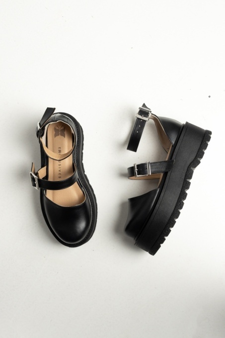 Pantofi - Double Belt - Negru 2.0 - 4
