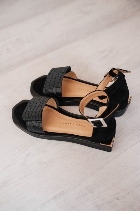 Sandale - Coquette - Croco Black - 7