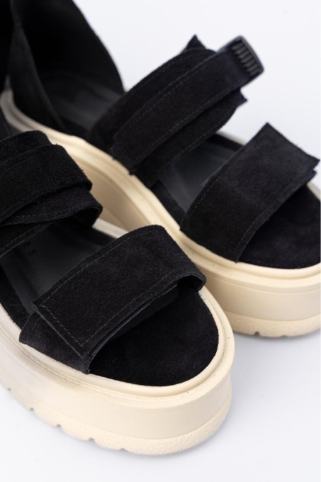 Sandale - Core - Negru Velur - 4