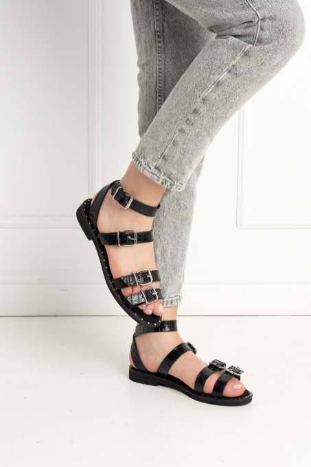 Sandale - Lugo - Croco Black - 2