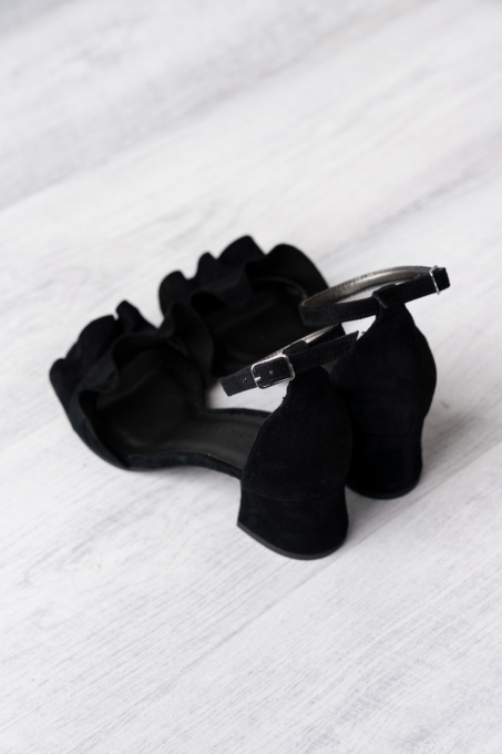 Sandale - Ruffles - Black - 5cm - 2