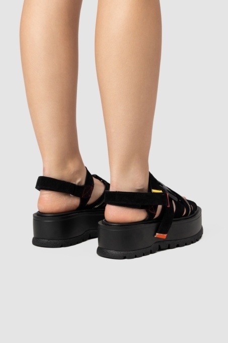 Sandale - Splash - Negru Velur - 2