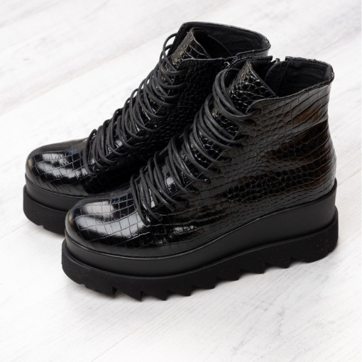 Ghete - Lyon - Croco Black - 3