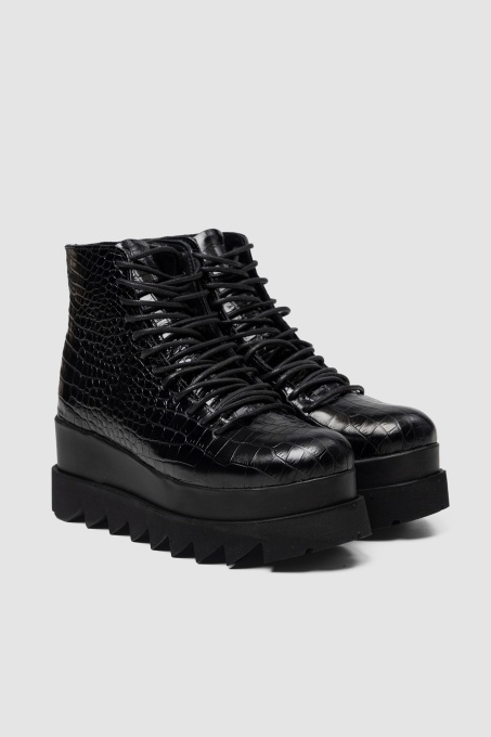 Ghete - Lyon - Croco Black - 2