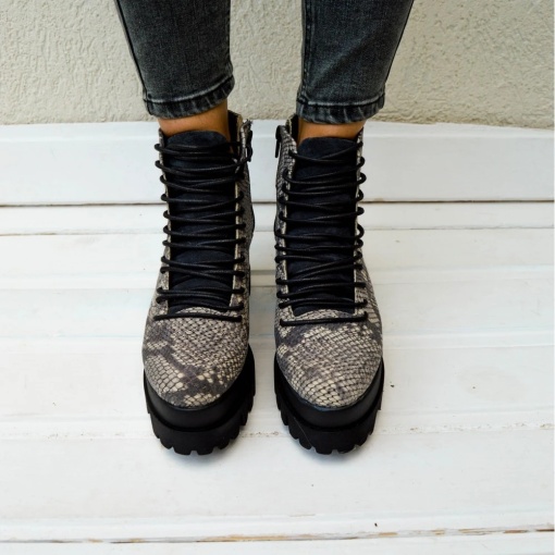 Ghete - Lyon - Snake Grey - 3