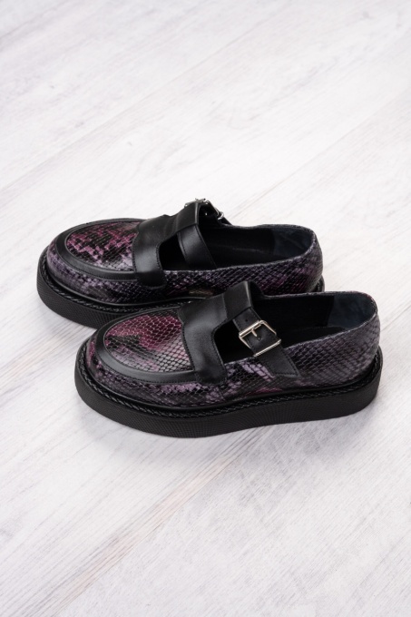 Pantofi - Celine - Purple Snake - 2