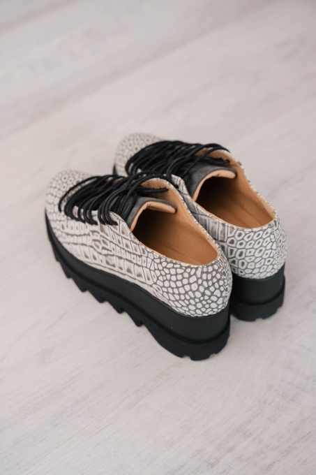 Pantofi - .Lyon - Croco Grey - 3