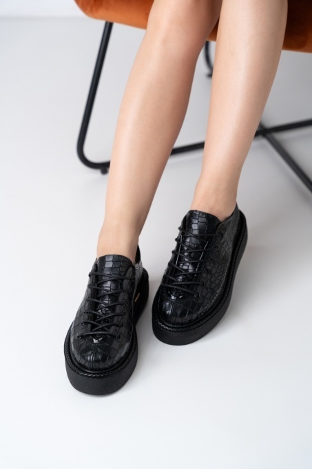 Pantofi - Play - Croco Black - 8