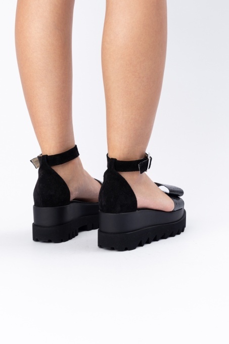 Sandale - Belle - Croco Black - 6
