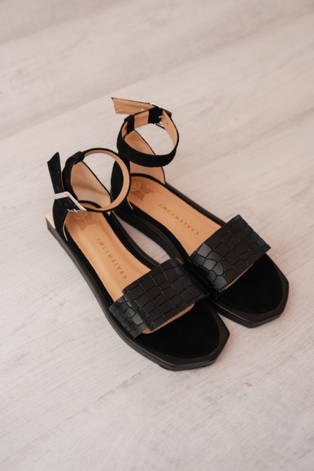 Sandale - Coquette - Croco Black - 4