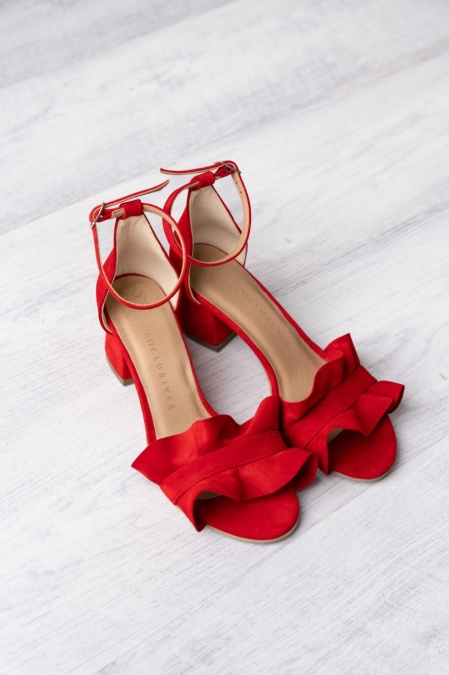 Sandale - Ruffles - Red - 5cm