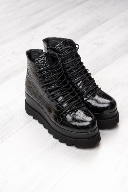 Ghete - Lyon - Croco Black