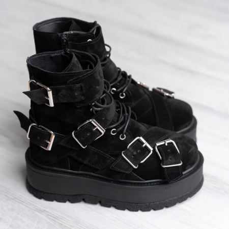 Bocanci - Heavy Duty - Negru Velur