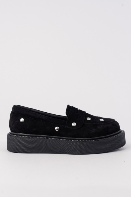 Mocasini - Dune - Punk - Negru Velur