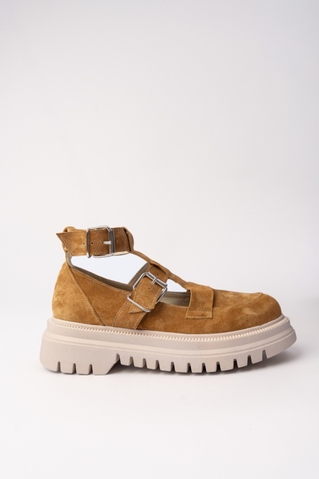Pantofi Linea - Camel