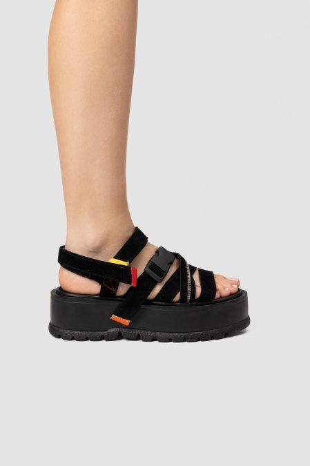 Sandale - Splash - Negru Velur