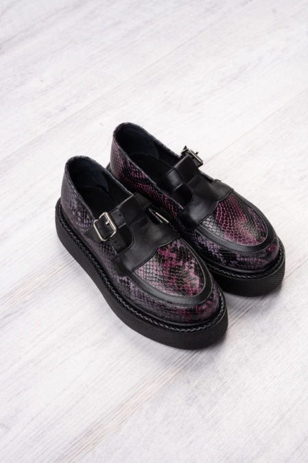 Pantofi - Celine - Purple Snake