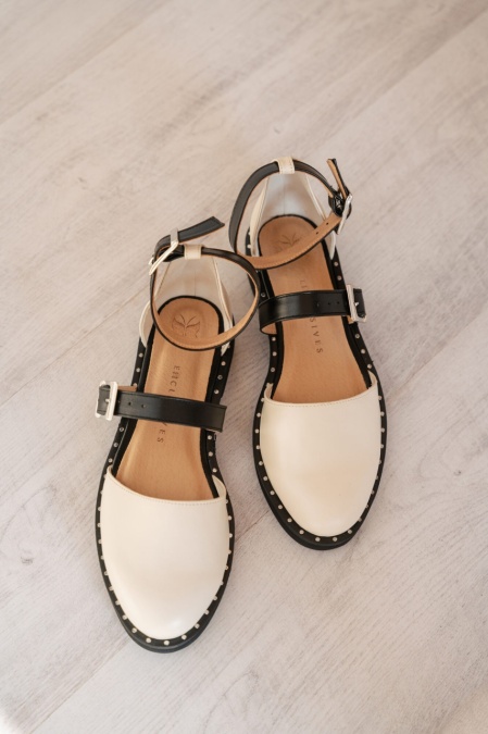 Pantofi - Double Belt - Nude