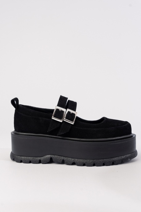 Pantofi Aveline - Negru Velur