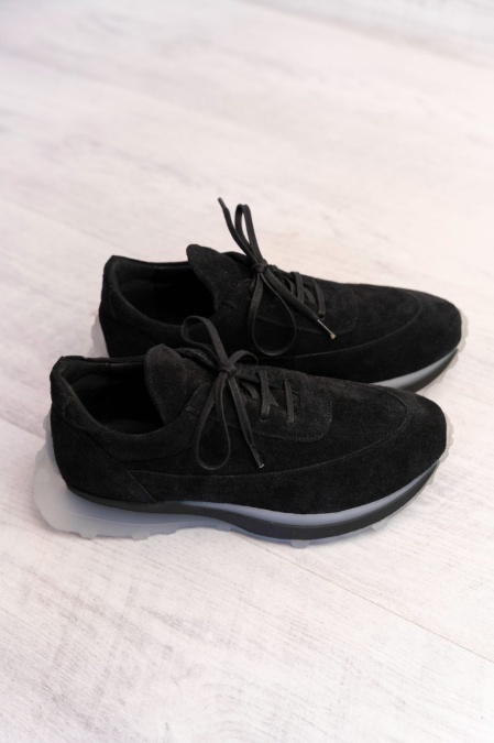 Sneakersi - Lally - Negru Velur