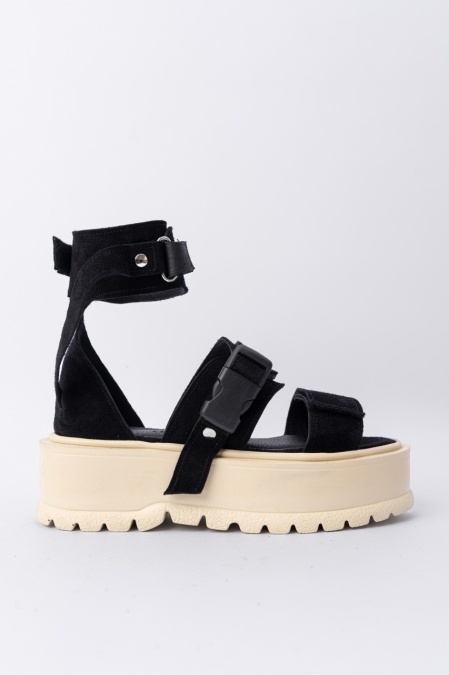 Sandale - Core - Negru Velur