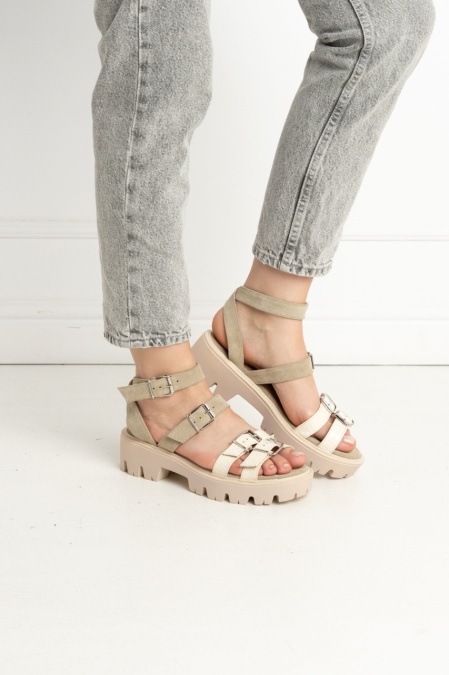 Sandale - Lugo - Croco Nude - LIMITED ED.