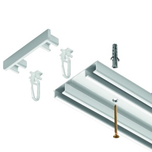 sina aluminiu LM alb 2 canale 150 cm