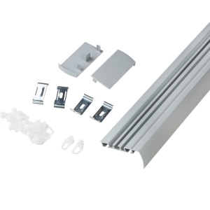 Set sina aluminiu cu masca EVO-M argintiu 250 cm - Img 3