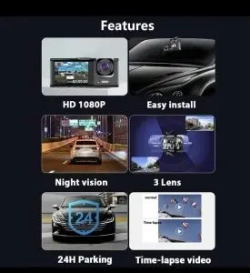 Kamera za auto H190 (Super HD 1296P) crna - Img 3