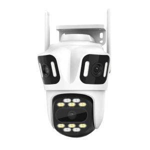 Wi-Fi kamera sa tri objektiva ( bela boja ) sa rezolucijom od 4MP + 2MP + 2MP