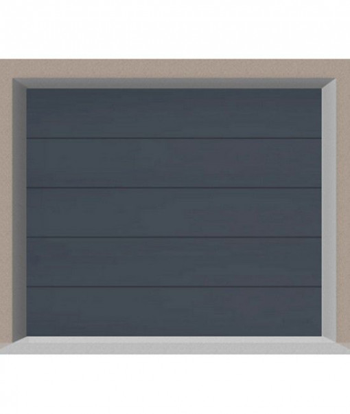 Usa de garaj sectionala, doorTECK, fara linie, antracit, 2200 x 1830 mm