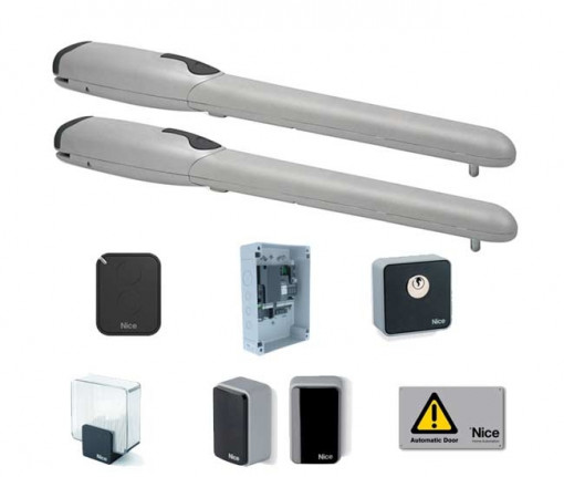 Kit automatizare poarta batanta, Nice, WINGO5KIT, cu canaturi de pana la 3,5m, WINGO5KCE