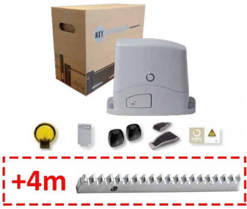 Kit automatizare poarta culisanta, 500 kg, Key, TURBO KIT, KSC52ER