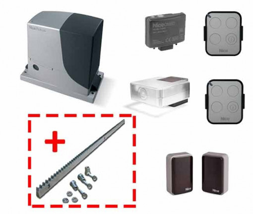 Kit automatizare poarta culisanta, Nice, ROBUSKIT 600, RB600KCE