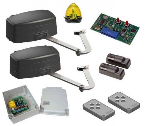 Kit automatizare poarta batanta, Roger Technology, 3.5m, 230 V, 200 W, KIT R23/371