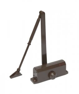 Amortizor hidraulic cu brat, pentru usi de 40-65kg, maro, SA-6033AW-bn