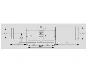 Cilindri electronici RFID cu programare software, deschidere cu tag sau cartela, IK-EC7K - Img 2