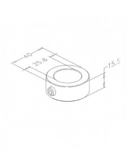 Inel de reglaj din otel galvanizat pt. ax de 1", 1065 - Img 2