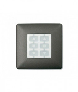 Placa patrata perete, Nice, gri inchis, WSG