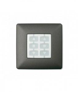 Placa patrata perete, Nice, gri inchis, WSG