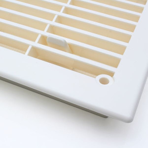 Grila aerisire pentru ventilatie cu rama alba, 344 x 138 mm, 717FN - Img 4