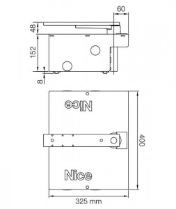 Motor automatizare poarta batanta ingropata, Nice, BIG-FAB, BFAB5024 - Img 2
