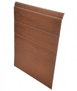Panou tip sandwich pentru usi de garaj sectionale, inaltime 500 mm, maro 8014, per metru liniar
