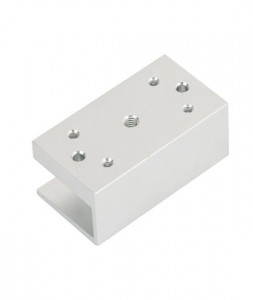 Suport in forma de U pentru montarea electromagnetilor de 60kgf la usi de sticla, MBK-70U - Img 2
