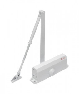 Amortizor hidraulic cu brat, pentru usi de 60-85kg, alb,SA-5044AW-wh
